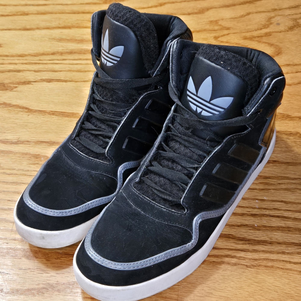 Adidas Men's Black High-Top Sneakers